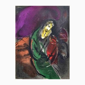 Litografía de Marc Chagall, The Prophet Jeremiah, 1960