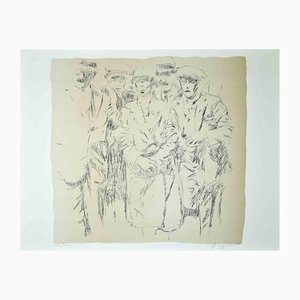 Pino Reggiani, Behind the Boss, Original Lithograph, 1970s