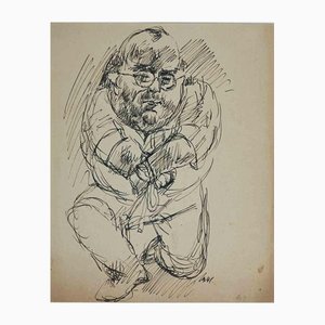 Alfredo Mezio, Figura, Dibujo original, 1941