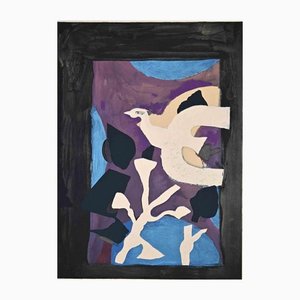 Nach Georges Braque, Oiseaux, Original Lithographie, Mitte 20. Jh