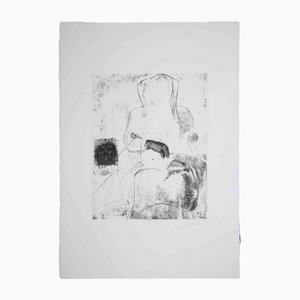 Pietro Guccione, The Figure, Original Etching and Drypoint, 1964