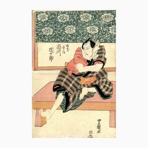 Utagawa Toyokuni, Ichikawa, Danjuro in der Rolle von Chobei, Holzschnitt, 1810er