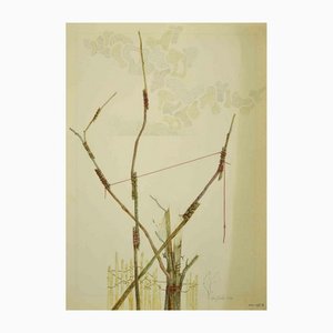 Leo Guida, Composition, Dessin Original, 1974