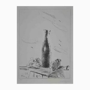 Filippo De Pisis, The Bottle, Original Lithograph 1944