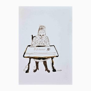 Roberto Cuccaro, Solitaire, Original Zeichnung, 2000er Jahre