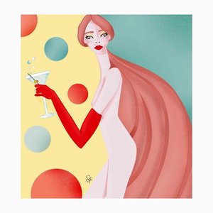 Sara Franzese, Drink Me, Original Giclée Print, 2021