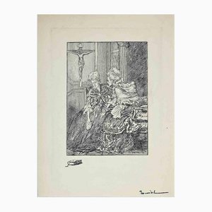 Pierre Georges Jeanniot, The Life of Casanova 4, Etching, Early 20th-Century