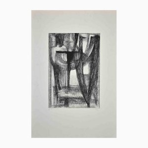 Camille Berg, Fishing Nets, Original Etching, Mid 20th-Century