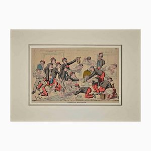 Toilette Militaire, Original Lithograph, 1888s