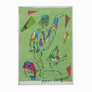Marc Chagall, The Green Acrobat, Litografía, 1979