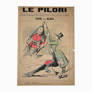 Le Pilori, Vissé, Original Lithographie, 1887