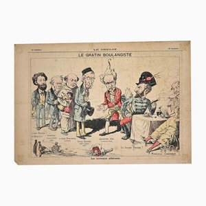 Le Gratin Boulangiste, Original Lithograph, 1870s