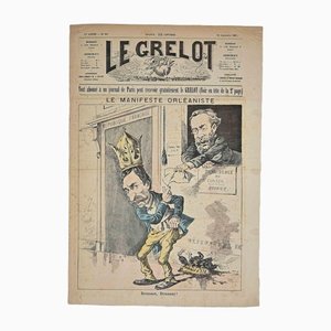 The Grelot, Le Grelot, Le Manifeste Orléaniste, Original Lithographie, 1887