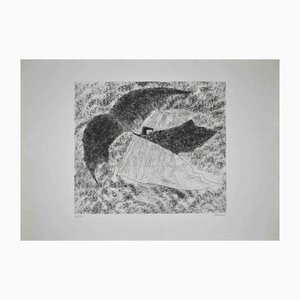 Enrico Paulucci, Landscape, Original Etching, Mid 20t Century