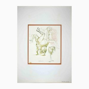 Leo Guida, The Hobby, Original Drawing, 1972