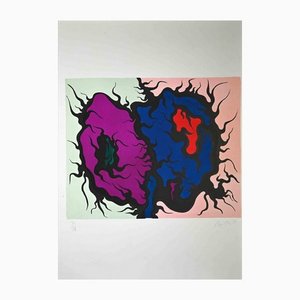 Luigi Boille, Composition, Original Screen Print, 1971