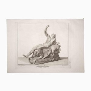 Pietro Campana, Dionysus, Ancient Roman Statue, Original Etching, 18th-Century