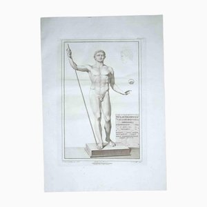 Carlo Nolli, Ancient Roman Statue, Original Etching, 18th-Century