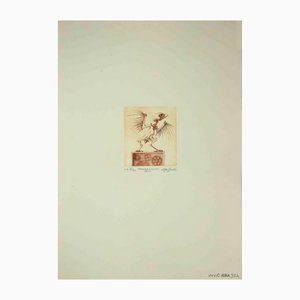 Leo Guida, The Cuckoo Clock, Grabado original, 1971