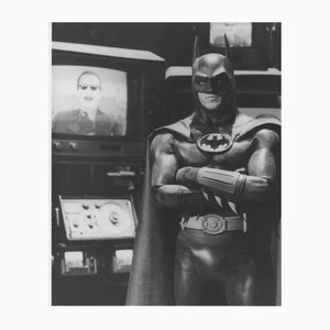 Michael Keaton on the Set of the Batman, Vintage Photo, 1989