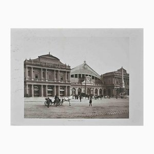 Foto vintage di Roma, Stazione Termini, fine XIX secolo