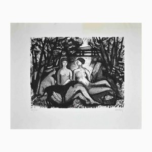 Jacques Halz, Déjeuner sur l'herbe, Breakfast, Grabado original, finales del siglo XX