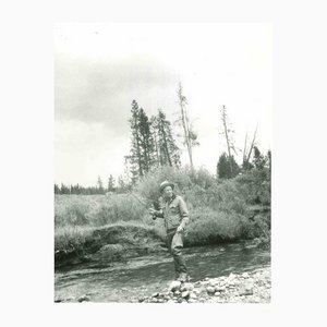 A President Fishes (D. Eisenhower), Mid-20th Century, Photograph