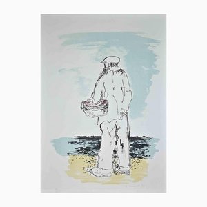 Giovanni Omiccioli, The Fisherman, 1975, Lithographie