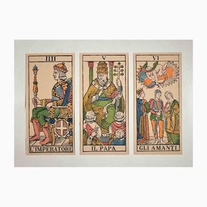 Pope, Emperor and Lovers, 20th Century, Woodcut Print