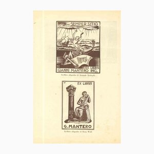 Armando Baldini, Remo Wolf, Woodcut, Early 20th-Century