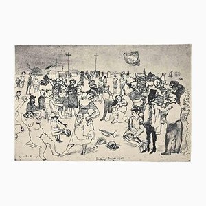 Franco Gentilini, Figures, Offset Print, 1970s