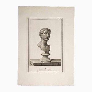 Carlo Nolli, Ancient Roman Bust, Original Etching, 18th-Century