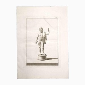 Carlo Nolli, Ancient Roman Statue, Original Etching, 18th-Century