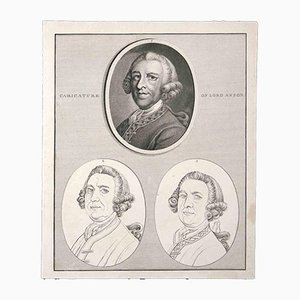 Thomas Holloway, Caricature of Lord Anson, Original Etching, 1810