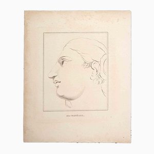 After Raphael, Thomas Holloway, Portrait, Original Etching, 1810