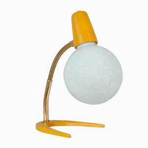 Gelbe Mid-Century Tischlampe von Belmag, Schweiz, 1950er