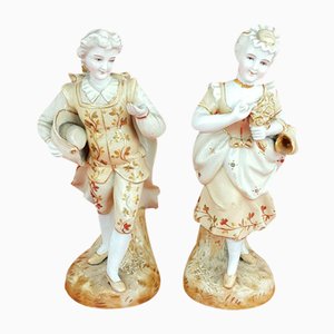 Porcelain Figurines of Man & Woman from Depose, Set of 2