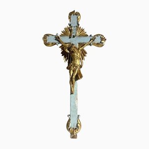 Neoclassical Golden Christ Crucifix