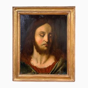 Painting of Christ, 17th-Century, Oil on Wood, Framed