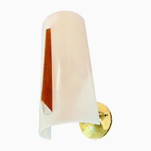 Sconce in Brass and Acrylic Glass, 1960s