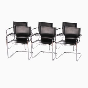 Stühle mit Rohrrahmen im Stil von Mart Stam, 6er Set
