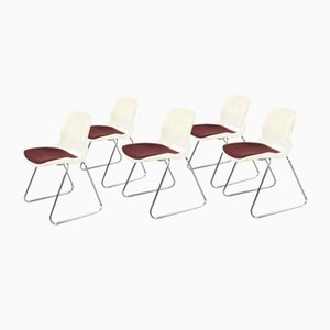 Mid-Century Modern Scandinavian Chairs by Svante Schöblom for Overman, 1970s, Set of 5