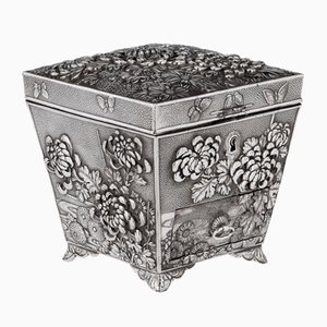 20th Century Japanese Meiji Solid Plated Jewellery Chest, 1900s