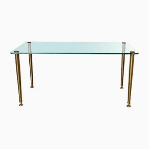 Brass and Glass Coffee Table, 1960s
