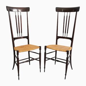 Sedia Chiavari Mid-Century di Enzo Rotella, Italia, anni '50, set di 2