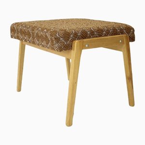 Mid-Century Wooden Stool or Footstool from TON, 1966s