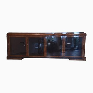 Art Decó Sideboard in Black Solid Wood