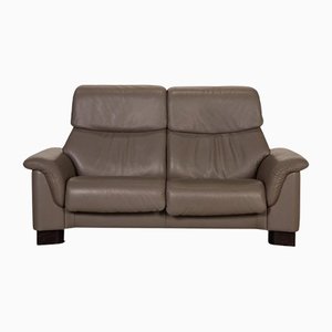 Gray Paradise Leather Two Seater Couch from Stressless