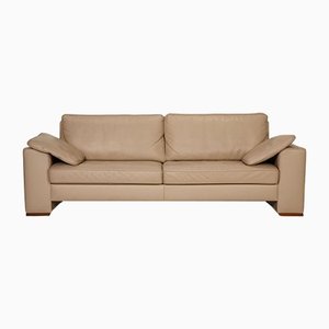 Leather 3-Seater Sofa in Beige from Meisterstücke