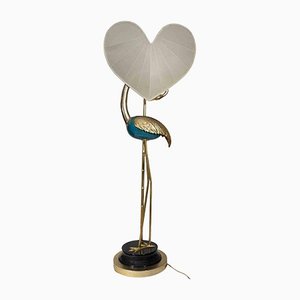 Lampe Flamingo Vintage Turquoise et Dorée par Antonio Pavia, 1970s